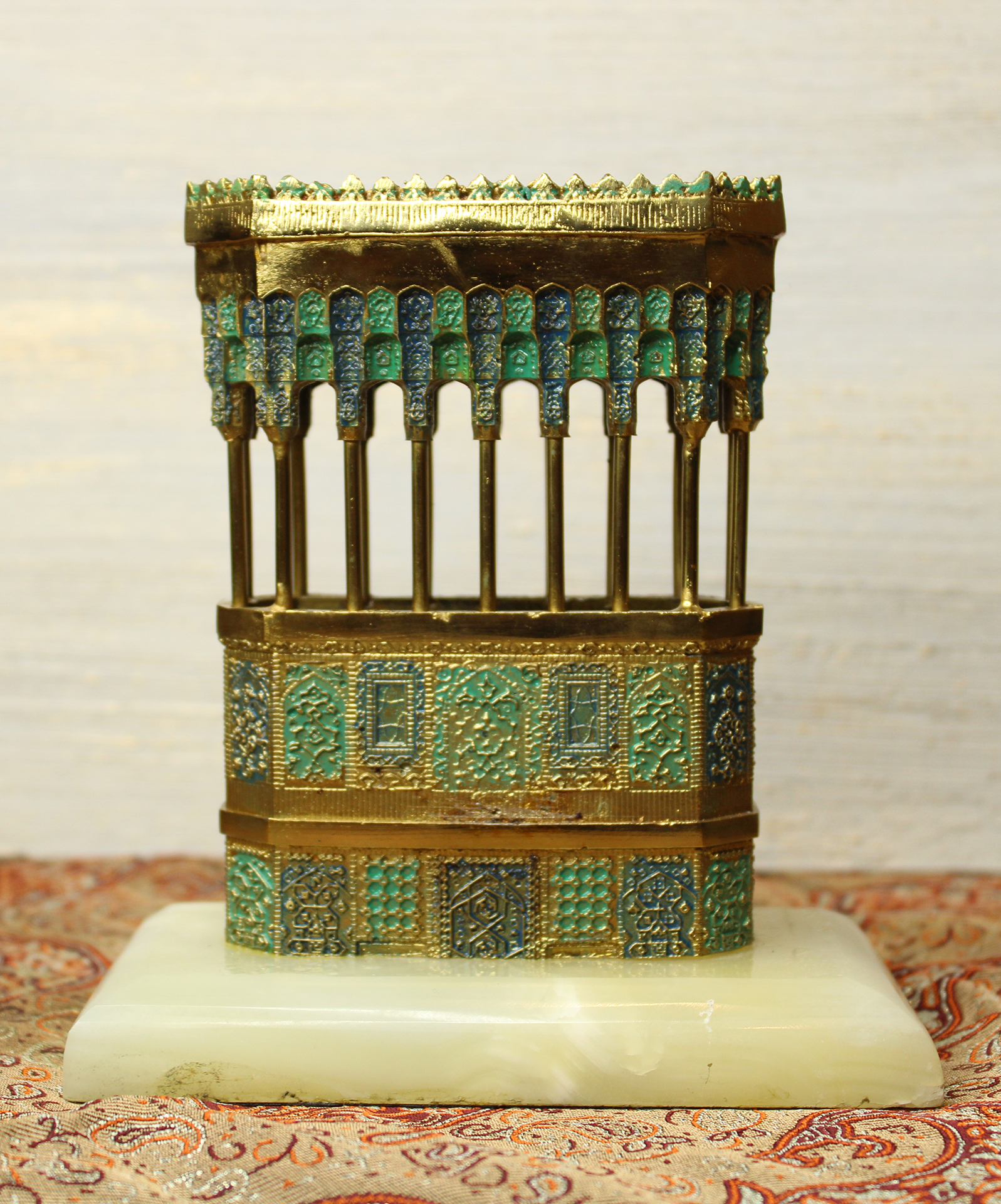 Bronze Replica of the Naqqareh House – Imam Reza’s Shrine